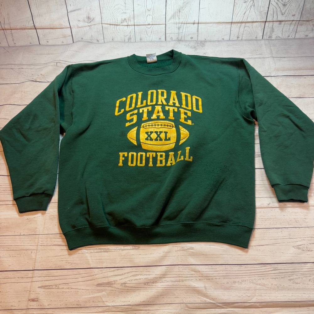 Vintage Colorado State Football Collegiate Crewneck‎ Sweater Men's Size XL